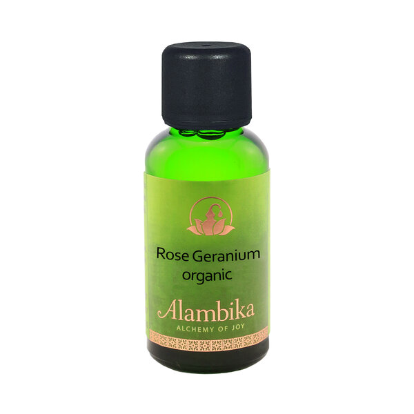 Alambika - Etherische olie: Rose Geranium Biologisch Gecertificeerd 30ml